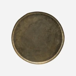 Tablett, Jhansi, Antikes Messing-Finish