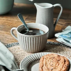 Tasse, HDPleat, Grau/braun