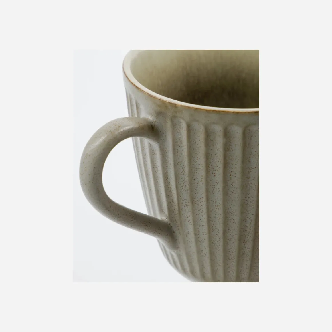 Tasse, HDPleat, Grau/braun