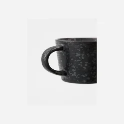 Tasse m. Untertasse, HDPion, Schwarz/Braun
