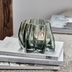 Teelichthalter, HDCurva, Rauchgrau