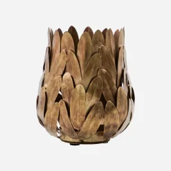 Teelichthalter, HDLuka, Antik-Gold