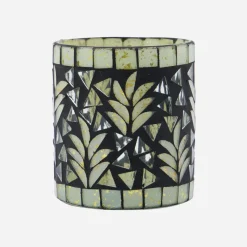 Teelichthalter, HDPalm, Schwarz