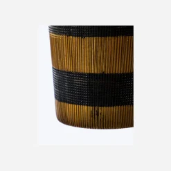 Teelichthalter, HDStripe, Braun;Schwarz