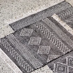 Teppich, HDEthnic, Schwarz;Natur