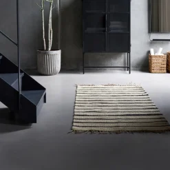 Teppich, HDSima, Schwarz/Natur