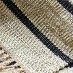 Teppich, HDSima, Schwarz/Natur