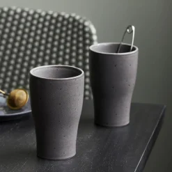 Thermobecher, Liss, Dunkelgrau