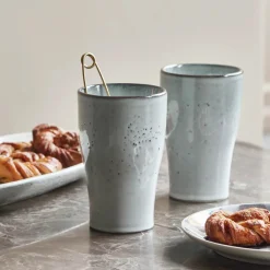 Thermobecher, Liss, Hellgrau