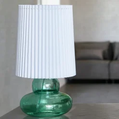 Tischlampe inkl. Lampenschirm, Ribe, Grün