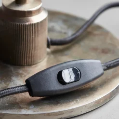 Tischleuchte, Boston, Antikes braun