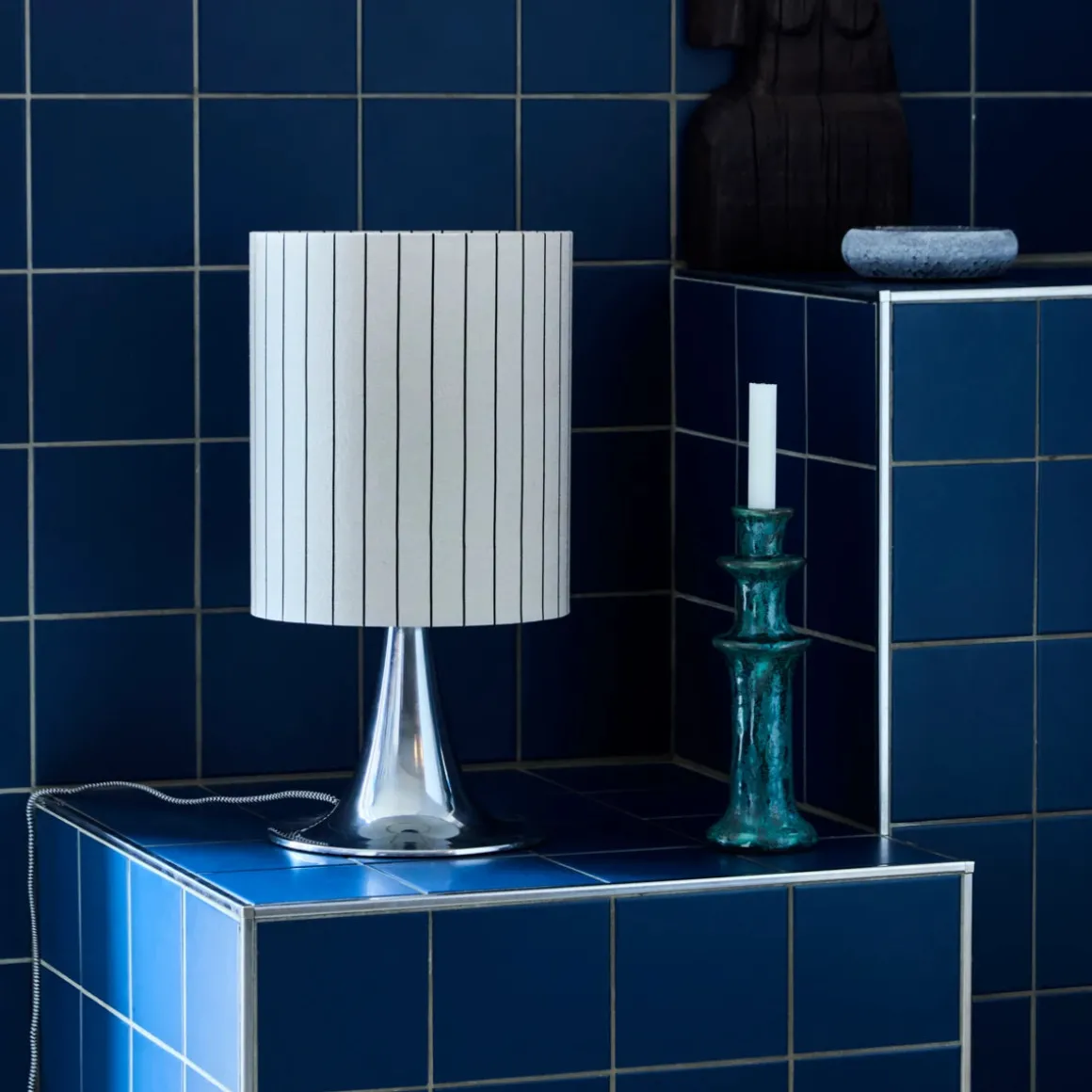 Tischleuchte, HDTulip, Silber-Finish