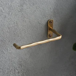 Toilettenpapierhalter, HDWelo, Oberfläche aus gebürstetem Messing