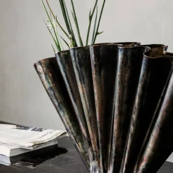 Vase, Flood, Antikes braun