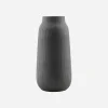 Vase, Groove, Schwarz