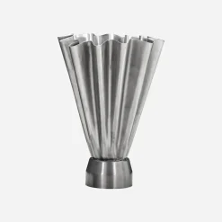 Vase, HDFlood, Gebürstetes Silber-Finish
