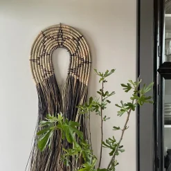 Wandkunst, Junia, Natur/Schwarz