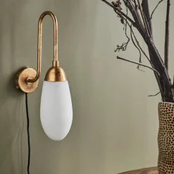 Wandleuchte, HDDrop, Antikes Messing