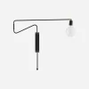 Wandleuchte, Swing, Schwarz