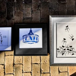 Wandobjekt, HDExit, Dunkelblau