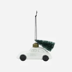 Weihnachtsschmuck, HDCar, Weiß;Silber