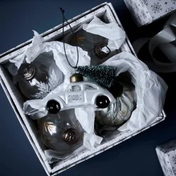 Weihnachtsschmuck, HDCar, Weiß;Silber