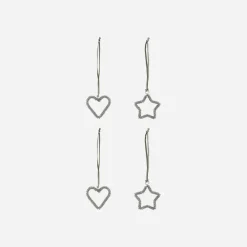 Weihnachtsschmuck, HDConnect, Silber-Finish