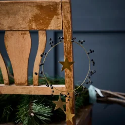 Weihnachtsschmuck, HDStar Ring, Schwarz;Messing