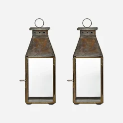 Windlicht, HDTilka, Antikes Messing-Finish