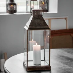 Windlicht, HDVivi, Antikes Messing-Finish