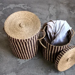 Wäschekörbe, HDLaundry, Natur;Braun