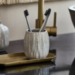 Zahnputzbecher, HDDeco, Off-White